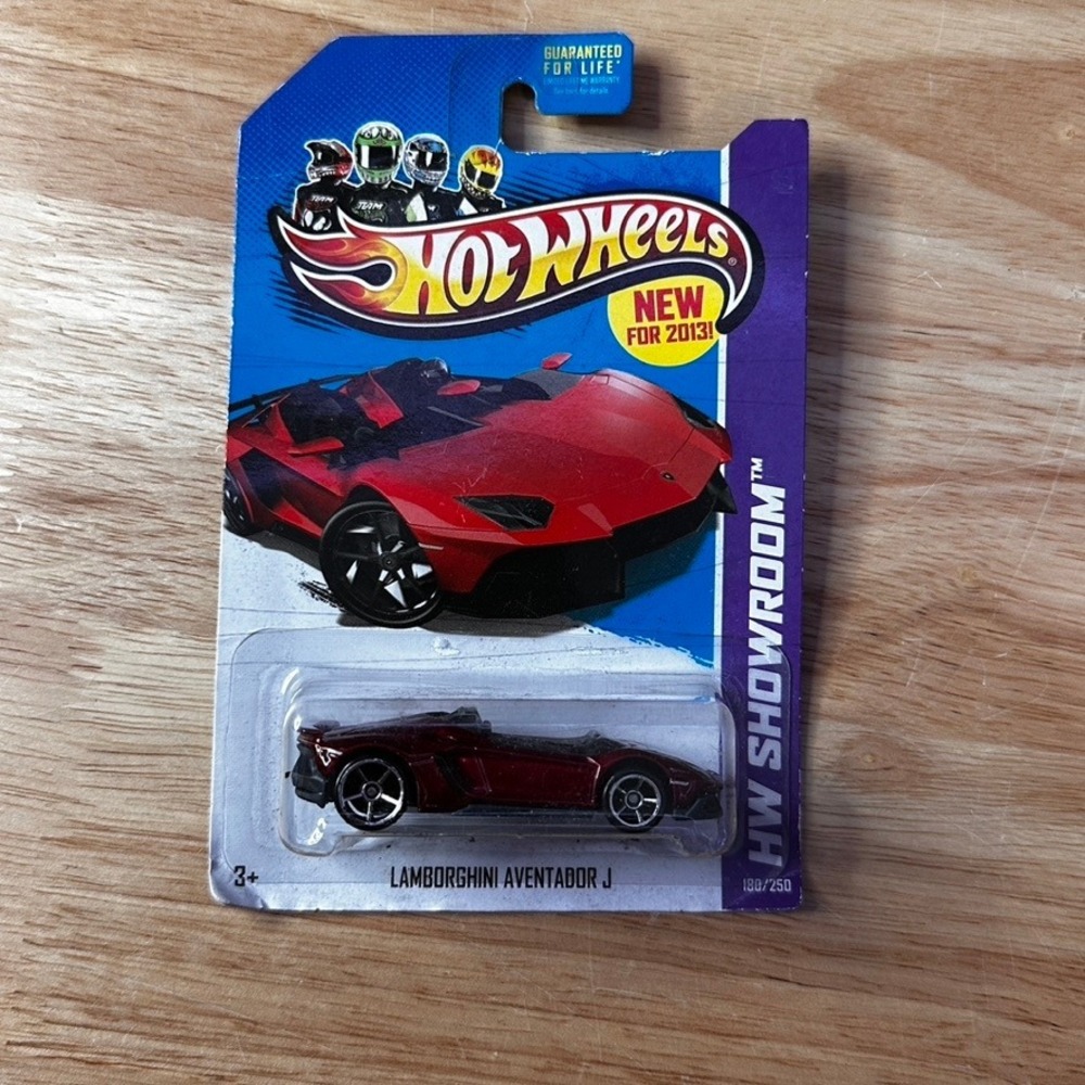 Hot Wheels 2013 HW Showroom Lamborghini Aventador J Red 180/250 Diecast Car